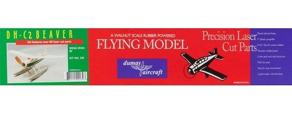 Dumas #230 Plane Kit: 18" de Havilland Canada DHC-2 Beaver - Rubber Powered F... Carousel 3