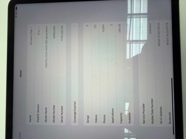 iPad Pro (12.9 inch) (5th Generation)64218878325249110