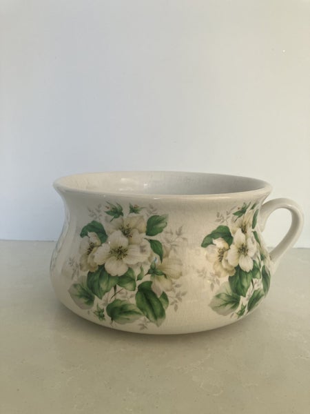 Vintage 1970s Portmeirion botanical chamber pot style planter