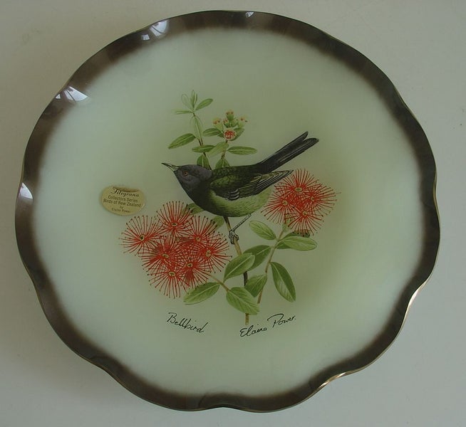 Elaine Power Bellbird Glass Plate Carousel 1