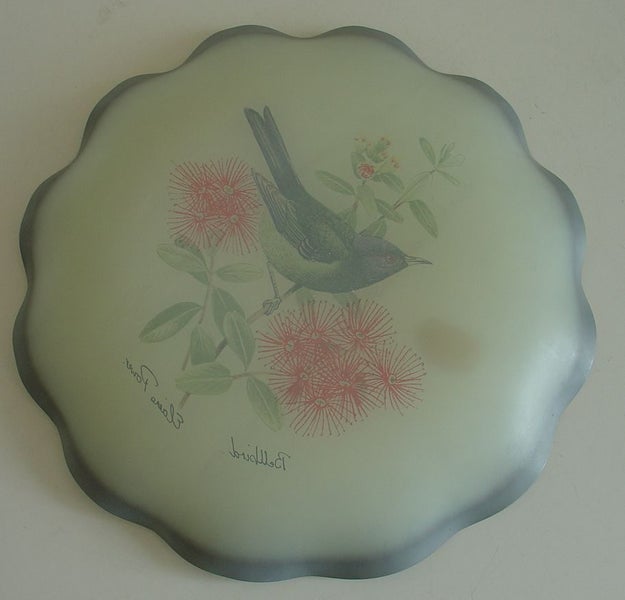 Elaine Power Bellbird Glass Plate Carousel 2