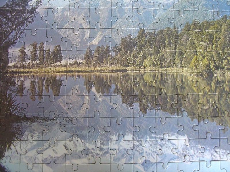 Lake Matheson Mid-century NZ Scenic Jigsaw Carousel 2