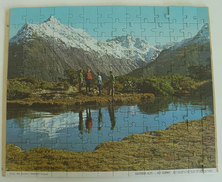 Southern Alps Summit mId-century NZ Scenic Jigsaw Carousel 1