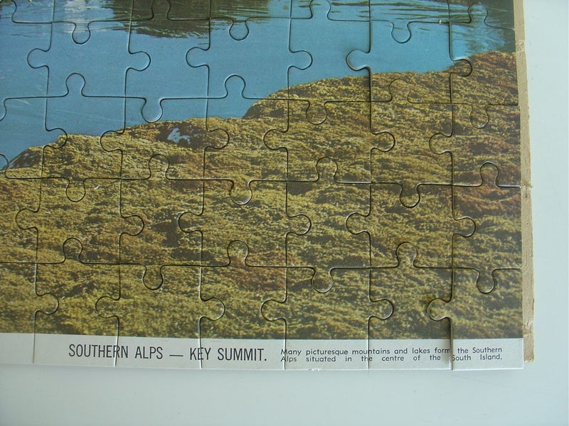 Southern Alps Summit mId-century NZ Scenic Jigsaw Carousel 5