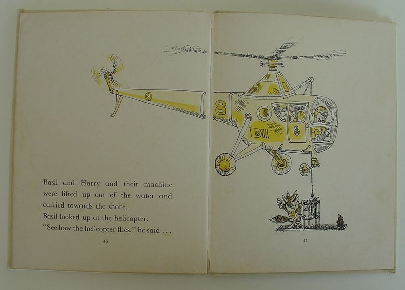 Boom! Boom! Basil Brush Goes Flying Vintage Book Carousel 2