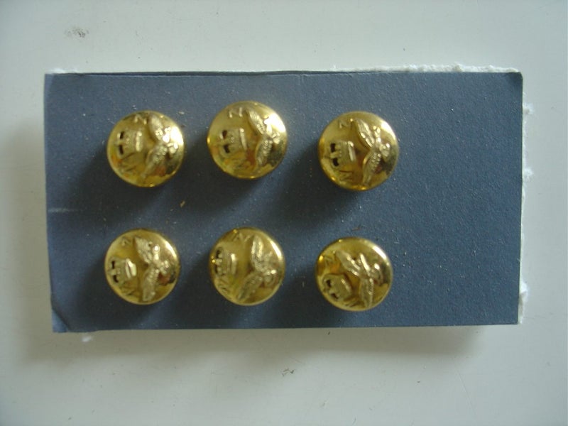 Military Buttons NZ Airforce x 6 Carousel 1