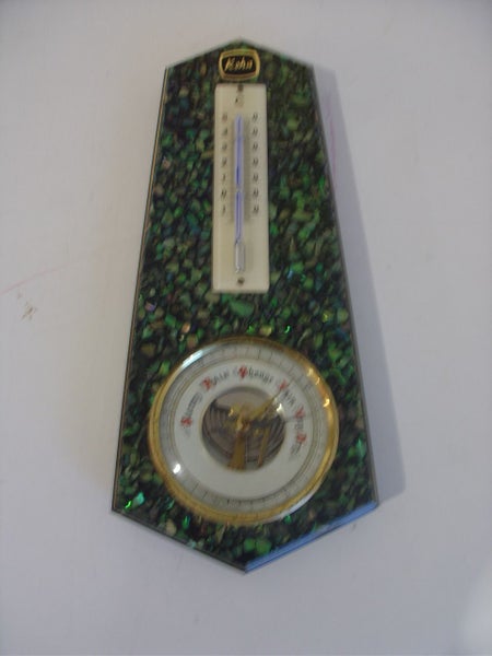 Paua Shell Thermometer and Barometer Carousel 1