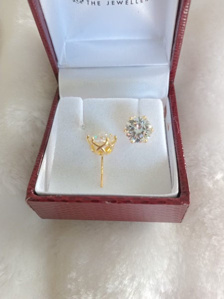 1 ct diamond earrings .5 carat Lattice basket new!! LAST PAIR Carousel 1