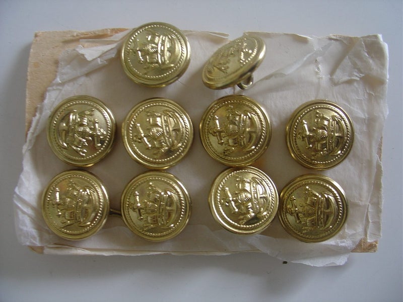 Military Buttons x 22 Two Sizes (A) Carousel 2