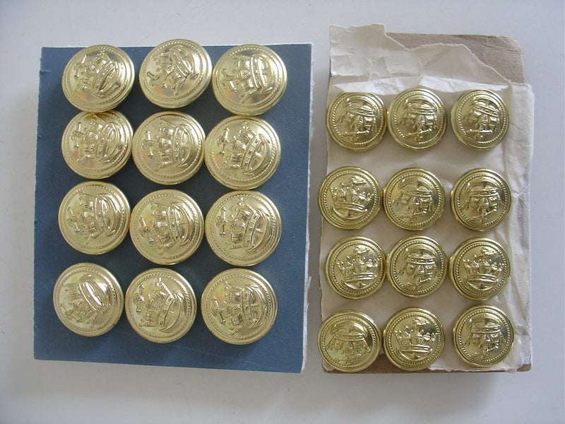 Military Buttons x 22 Two Sizes (B) Carousel 1