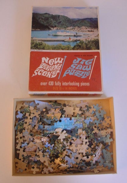 Vintage NZ Scenic Jigsaw Picton Cook Strait Ferry Carousel 12