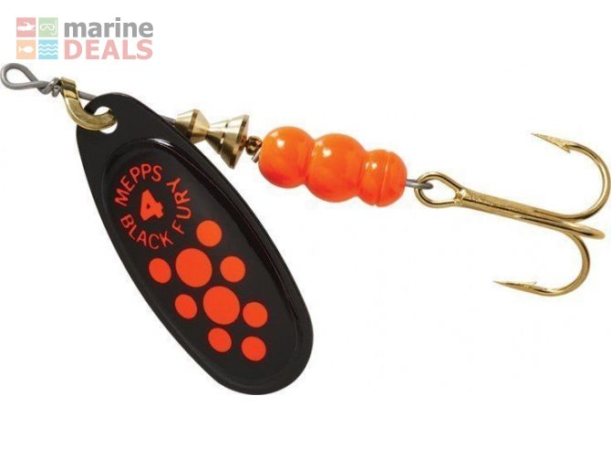 Mepps Black Fury Spinner Lure No.3 7g Orange Treb… Carousel 1