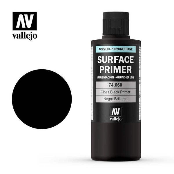 Vallejo - Surface Primer - Gloss Black Primer 200ml64309011280257110