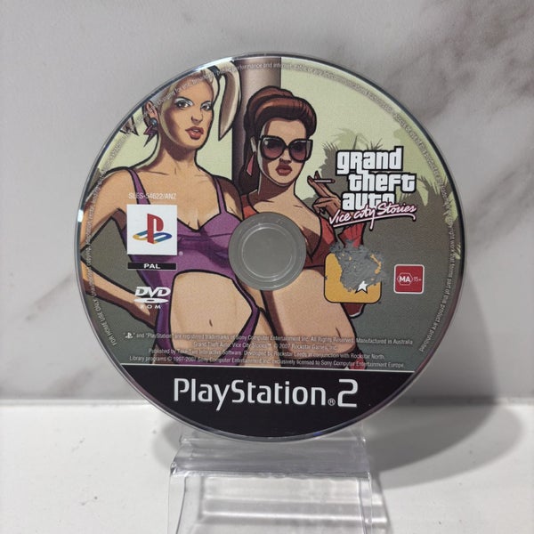 PS2 • Grand Theft Auto - Vice City Stories (Sticker Damage) • Loose Disc Carousel 1