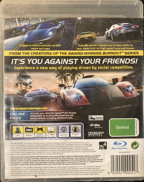 Need for Speed Hot Pursuit (PS3) *COMPLETE* Carousel 2