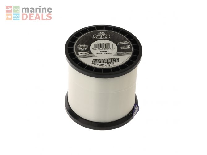 Sufix Advance H-PE Monofilament Clear 1000m 11.3k… Carousel 1