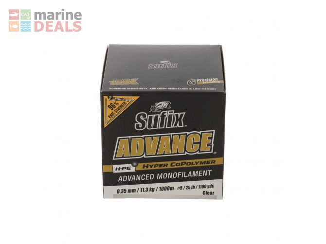 Sufix Advance H-PE Monofilament Clear 1000m 11.3k… Carousel 2