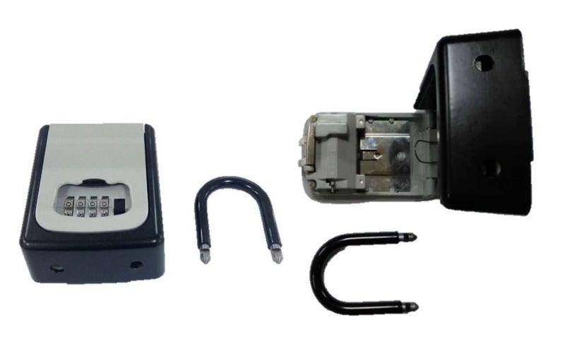 PTN Black Hook Key Lock Box Combination Wall Mount Safe Storage Hanging Portable Carousel 4