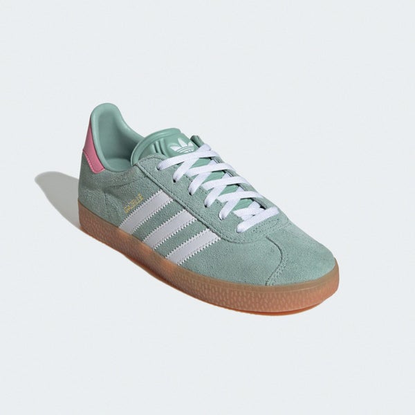 adidas Originals Gazelle J Hazy Green Bliss Pink Gum Kids Youth Casual IG9152 Carousel 16