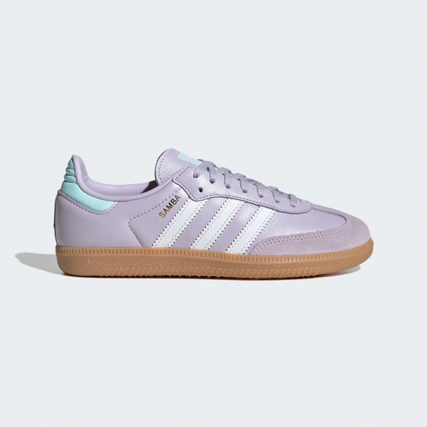 adidas Originals Samba OG J Silver Dawn Semi Flash Aqua Kids Youth IH2872 Carousel 1