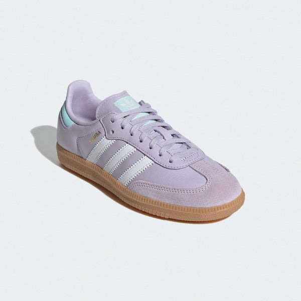 adidas Originals Samba OG J Silver Dawn Semi Flash Aqua Kids Youth IH2872 Carousel 16