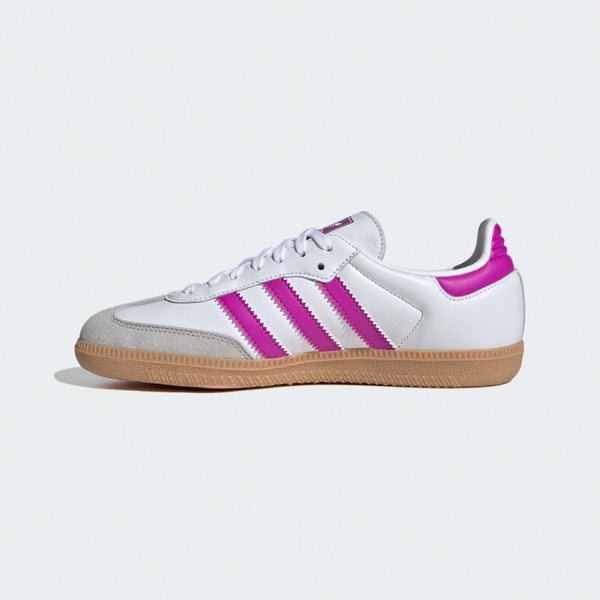 adidas Originals Samba OG J White Purple Burst Gum Kids Youth Casual Shoe IH2873 Carousel 2