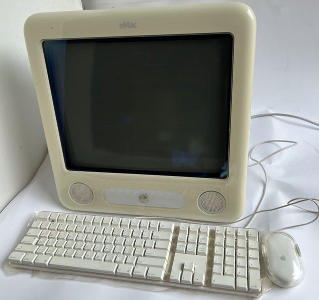 Apple eMac Computer, Keyboard, Mouse, Some Education Vers Software. "As Is" Carousel 2