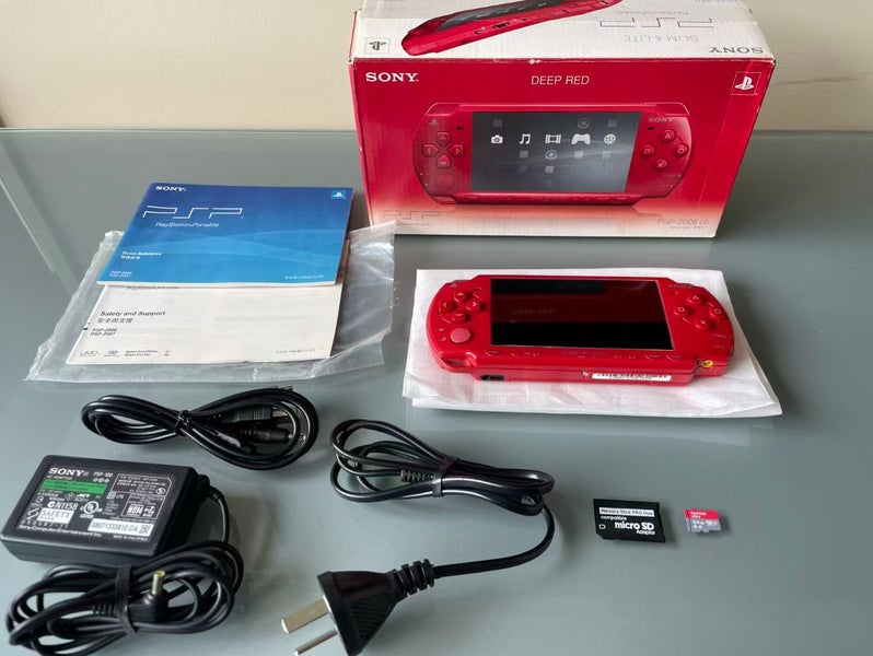Boxed PSP2000 Deep Red Edition 6.60PRO-C 64GIn Full Original Kit Carousel 1