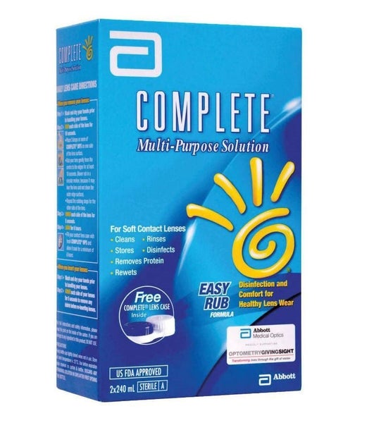 Complete Multi-Purpose Contact Lens Solution, 2 x 240ml packs Carousel 1