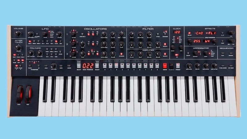 Sequential Trigon-6 analog polyphonic synthesizer Carousel 2