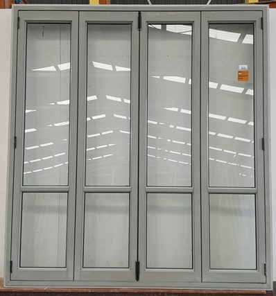 Mint Green Aluminium Four Pane Bi-Fold Door H2400 x W2210 DR14472 Carousel 1