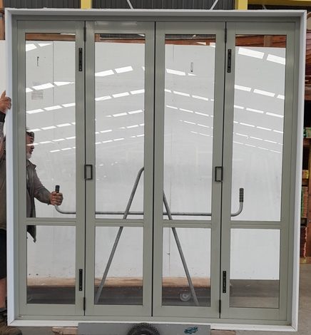 Mint Green Aluminium Four Pane Bi-Fold Door H2400 x W2210 DR14472 Carousel 2
