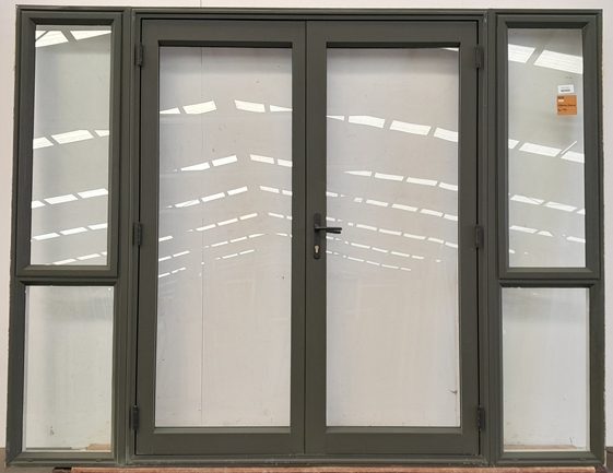 Karaka Green Aluminium French Doors H2000 x W2600 DR14480 Carousel 1