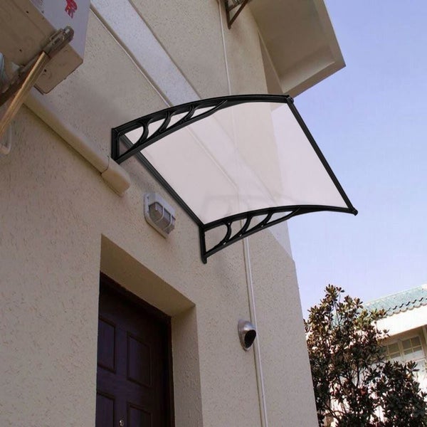 Window Canopy1m x 1.2m DIY Window Door Awning Canopy Patio black Carousel 1