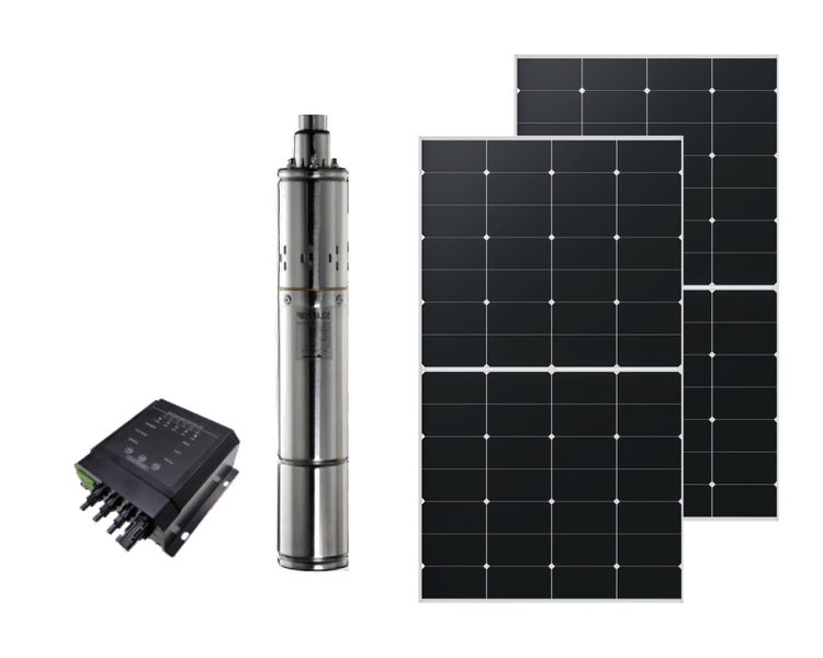 3inch Helical Rotor Solar Power Submersible Pump Combo