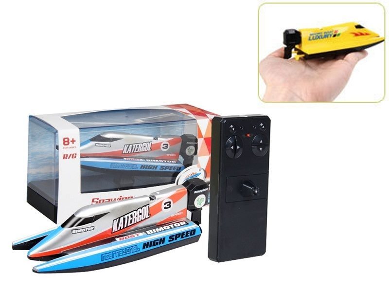 Remote Control Racing Boat Blue Carousel 1