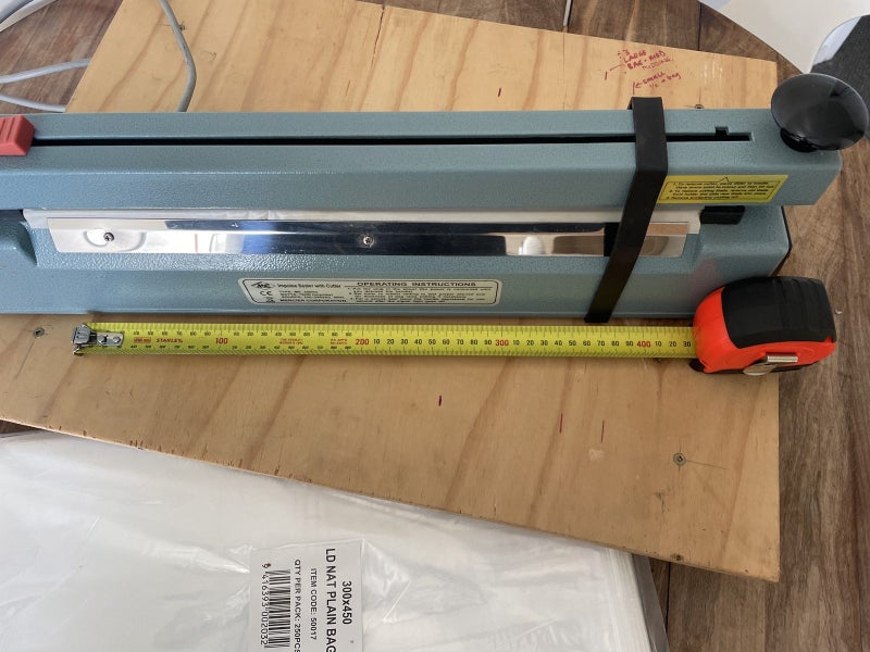 Impulse bag sealer 400 ml - WITH CUTTER64228250705409111