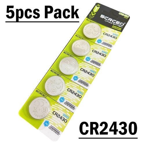 5 x CR2430 Lithium Battery DL2430 BR2430 KL2430 Lithium 3V High Quality Battery Carousel 1