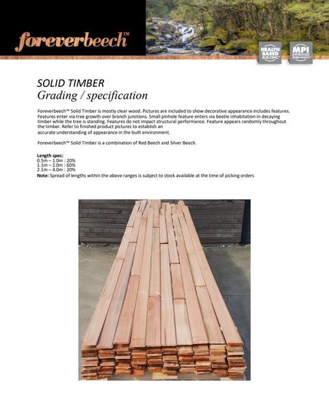 Foreverbeech™ OVERLAY 105x10 Hardwood Flooring / Panelling $85.30/sqm64464638796545114