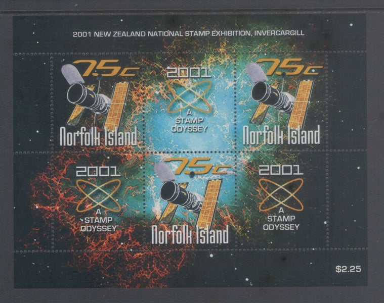 Norfolk - 2001 'Stamp Odyssey 2001' Miniature Sheet - UHM - MS759 Carousel 1