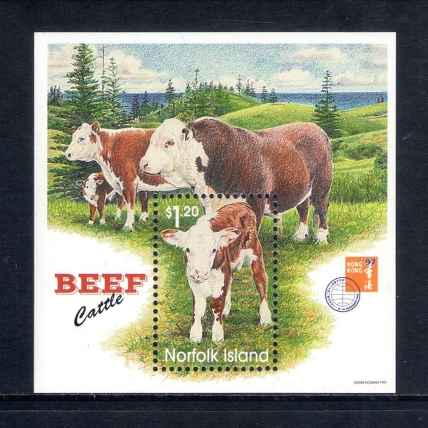 Norfolk - 1997 Hong Kong Exh Minisheet - UHM - MS635 Carousel 1