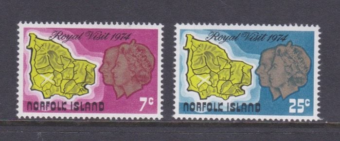 Norfolk - 1974 Royal Visit Set (2) - UHM - 149/50 Carousel 1