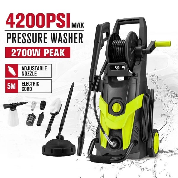 2700W Peak High Pressure Washer Cleaner Electric Max 4200PSI Water Pump Carousel 1