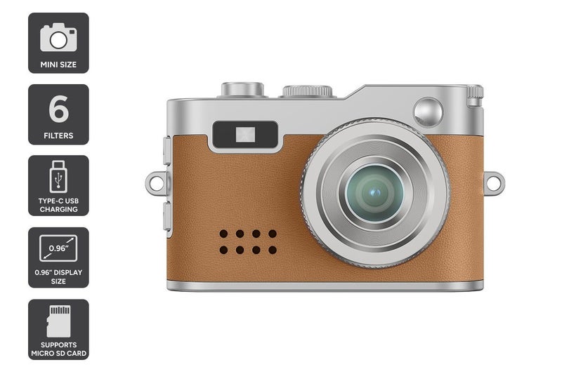 Kogan Mini Keychain Digital Camera (Brown) Carousel 1