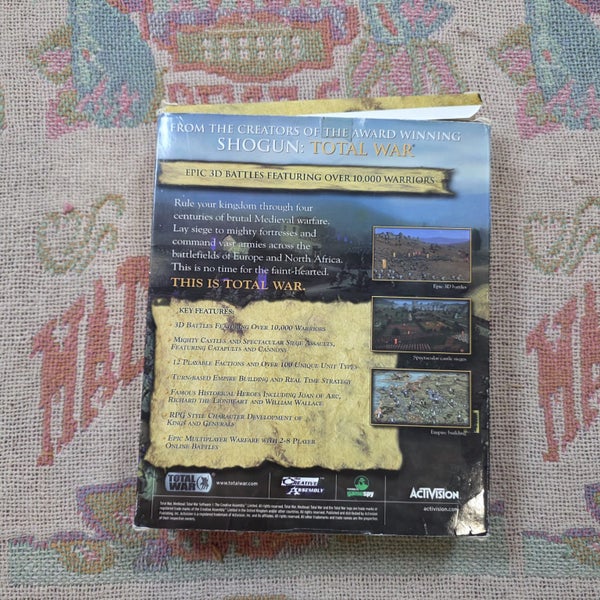 Medieval Total War Big Box PC Game Computer Carousel 2