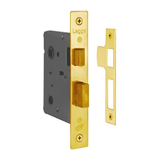 Legge Bathroom Privacy Mortice Lock Polished Brass 44x64mm B3751-PB-25 Carousel 1