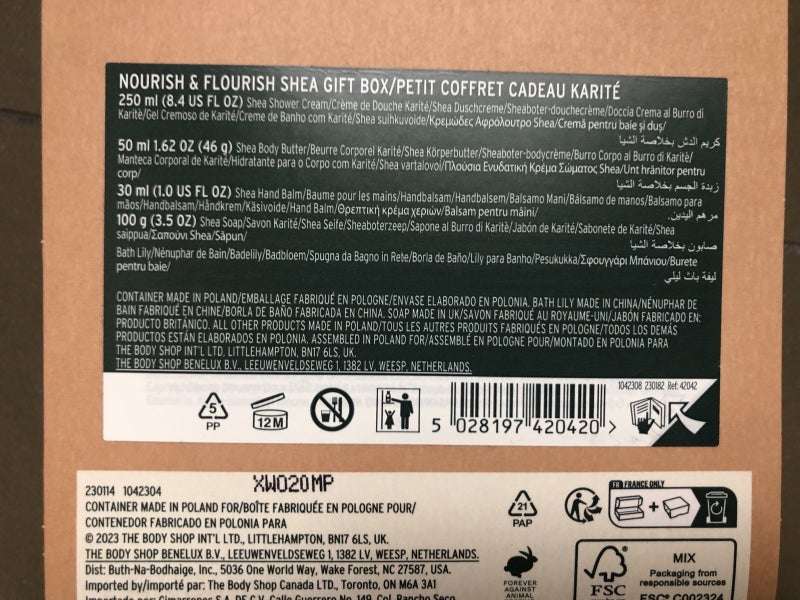 Brand New The Body Shop Gift Box with Shea Items Carousel 4