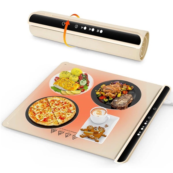 Electric Food Warming Mat - Silicone Heating Mat for Food Carousel 1