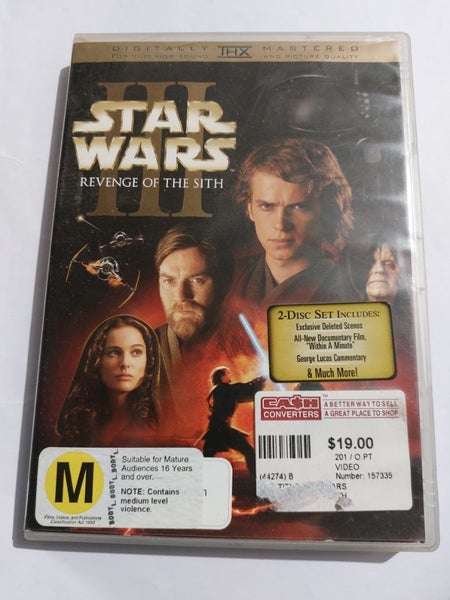 Star Wars - Episode III - Revenge Of The Sith (DVD, 2005) Region 4 Carousel 1