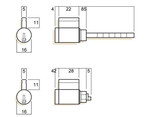 Whitco Sliding Door Lock 5 Pin External Internal Cylinder Suits Blaxland W532000 Carousel 2